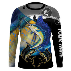 Maxcorners Sailfish fishing scales customize performance long sleeves Fishing shirts, Sailfish fishing jerseys LM2408