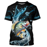 Maxcorners Crappie fishing blue water Custom performance long sleeve fishing shirts, Crappie fishing jerseys MT2108