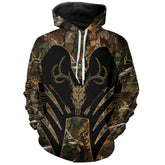 Maxcorners Bow Hunting Deer camouflage Custom Name all over print Shirts, Personalized Hunting Clothes for Men LM2608