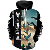 Maxcorners Duck Hunting Custom Name Shirt 3D All Over Printed Clothes
