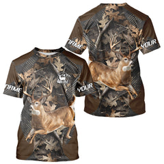 Maxcorners Whitetail Deer Jumping 3D All Over Print Shirts, Gift for Deer Hunters Men, Hunting Hoodie LM1112
