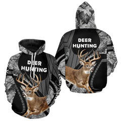 Maxcorners Deer Buck Custom Name 3D All Over Printed Shirts, Hunting Hoodie For Men LM1112