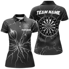 Maxcorners Black Darts Thunder Lightning Darts Jersey Customized Name, Team Name 3D Shirt Unisex