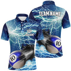 MaxCorners Billiard Funny 10 Ball Pool Rush Out Customized Name, Team Name 3D Polo Shirt