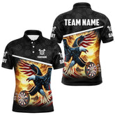 Maxcorners Custom 3D Dart Shirts With American Eagle Design For Men, Pride Patriotic Dart Team Jerseys