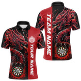 Maxcorners Custom Dragon Dart Shirts Personalized 3D Dart League Uniform Best Dart Jerseys |Red