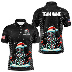 Maxcorners Galaxy Funny Snow Darts Board Christmas Dart Shirts Xmas Black Dart Jersey Gifts