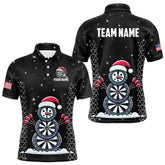 Maxcorners Custom Galaxy Funny Snow Darts Board Christmas Dart Shirts Xmas Black Dart Jersey Gifts