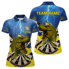 Maxcorners Master Dinosaur Strike Style Funny Darts Shirt For Men - Customizable Name & Team LM0706