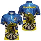 Maxcorners Master Dinosaur Strike Style Funny Darts Shirt For Men - Customizable Name & Team LM0706