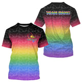 Maxcorners Pickleball Unisex T-Shirt Custom LGBT Pride Shirt For LGBTQ+ Pickleball Fans LM0803