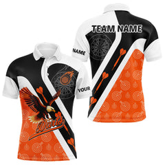 Maxcorners Custom Darts Board Orange Flying - Eagles Dart Shirts For Men, Dart Team Jerseys