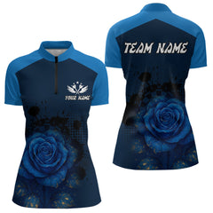 Maxcorners Dripping Dartboard & Navy Roses Darts Shirt For Men - Customizable Name & Team MT1006