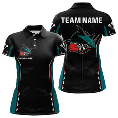 Maxcorners Azure Shark Holding Dart Arrow Darts Shirt For Men - Custom Dart Player Jersey MT2306