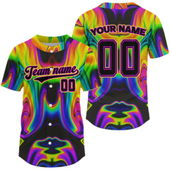Maxcorners Personalized Holographic Baseball Jerseys Custom Authentic Baseball Jersey For Men & Youth LM2608