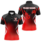 Maxcorners Flaming Dart Arrow In 180 Score Men's Darts Shirt - Custom Name For Dart Players MT1006