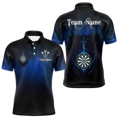 Maxcorners Lightning Dartboard Men's Darts Polo Shirt Custom Name For Players - Darts Jersey MT1007
