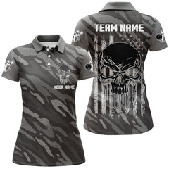 Maxcorners Personalized Polo Bowling Jerseys Camo Bowling Shirt Unisex