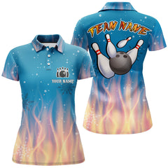 Maxcorners Custom Bowling Shirt Camo Christmas Bowling Jersey For Men Bowling Team League Polo Shirt Christmas Gift Shirt