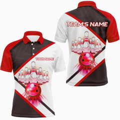 Maxcorners Light Bowling Multicolor Option Customized Name 3D Shirt