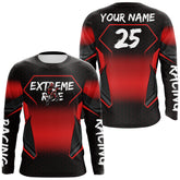 Maxcorners Custom Motocross Jersey Kid Men Women Upf30+ Red Dirt Bike Shirt MX Off-Road Rider Motorcycle MT2809