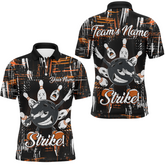 Maxcorners Strike Funny Bowling Customized Name And Team Name 3D Shirt