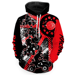 Maxcorners Custom Red ATV Motocross Hoodie Men Women Freestyle Off-Road Quad Bike Hooded Jersey PDT912 MT2809