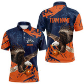Maxcorners Custom Eagle Bowling Shirts Bowling Jersey for Men Women and Team Personalized