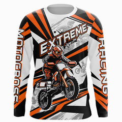 Maxcorners Orange Dirt Bike Racing Jersey Upf30+ Motocross Shirt Men Kid Women Off-Road Jersey MT2709