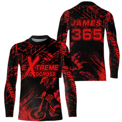 Maxcorners Motocross Racing Jersey Red Upf30+ Men Women Kid Dirt Bike Shirt Motorcycle Jersey MT2809