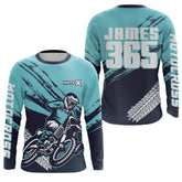 Maxcorners Motocross Racing Jersey Blue Upf30+ Dirt Bike Shirt Men Kid Women Motorcycle Jersey XM252 MT2809
