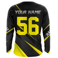 Maxcorners Motocross Racing Jersey Yellow Men Kid Upf30+ Dirt Bike Shirt Off-Road Racing Jersey XM248 MT2809