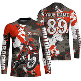 Maxcorners Camo Motocross Jersey Men Kid Women Upf30+ Dirt Bike Off-road Motorcycle Shirt MT2709