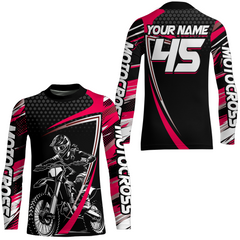 Maxcorners Motocross Racing Jersey Women Kid Girl Upf30+ Dirt Bike Shirt Off-Road MX Jersey XM273 MT2809