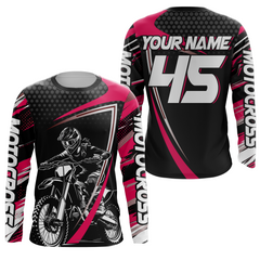 Maxcorners Motocross Racing Jersey Women Kid Girl Upf30+ Dirt Bike Shirt Off-Road MX Jersey XM273 MT2809