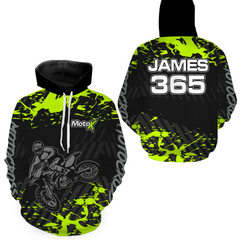 Maxcorners Motocross Racing Hoodie Jersey For Men Women Dirt Bike Off-road Hoodie Zip LM2809