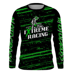 Maxcorners Motocross Racing Jersey Green Upf30+ Dirt Bike Off-road MX Shirt Men Kid Women XM186 MT2809