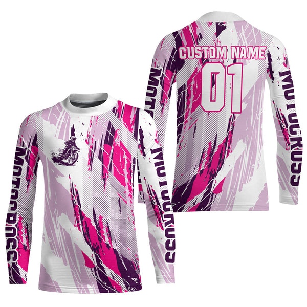 Maxcorners Adult&Kid Custom Motocross Jersey UPF30+ MX Racing Dirt Bike Racewear| MT2809