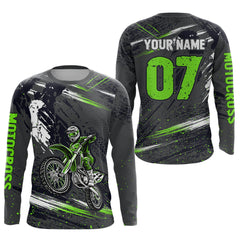 Maxcorners Adult&Kid Custom Dirt Bike Jersey Motocross Jersey Upf30+ Motocross Shirt Racing Jersey| LM2809
