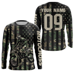 Maxcorners Custom Camo Dirt Bike Jersey Motocross Jersey Upf30+ Motocross Shirt| LM2809