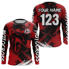 Maxcorners Custom Motocross Jersey Upf30+ Mens Women Dirt Bike Shirts LM2809