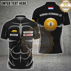 Maxcorners Billiards Shirt Personalized Name, Team Name Unisex 3D Shirt