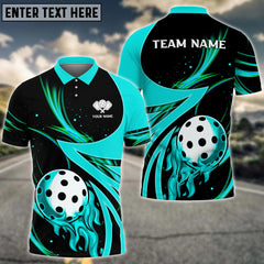 MaxCorners Personalized Name Pickleball 3D Polo Shirt (4 colors)