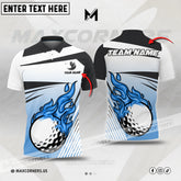 MaxCorners Golf Multicolor Option Customized Name 3D Polo Shirt (4 colors)