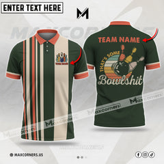 Maxcorners Bowling That's Some Bowlshit Customized Name & Team Name 3D Shirt (4 colors)