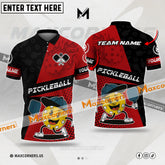 Maxcorners Pickleball Mutilcolor Options Personalized Name & Team Name 3D Shirt (4 colors)