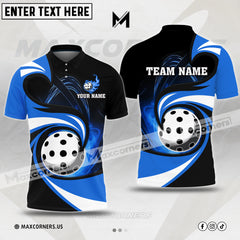 MaxCorners Pickleball Personalized Name & Team Name 3D Shirt (4 colors)