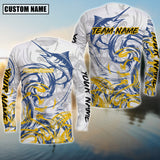 Maxcorners Marlin Deep Sea Trophy Sun Protection Personalized Name, Team Name Long Sleeve Shirt
