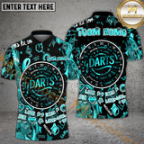 Maxcorners Darts Love and Inclusion Multicolor Customized Name, Team Name 3D Polo Shirt