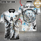 Maxcorners Darts Angel Cross Splash Multicolor Customized Name, Team Name 3D Shirt (4 Colors)